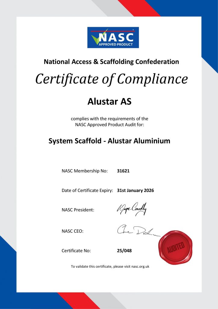 Certificate of Compliance - NASC - 2026